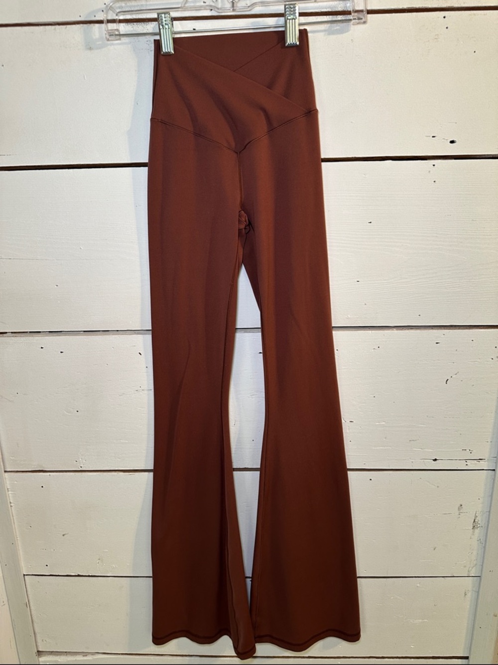 Offline By Aerie Real Me High Waisted Crossover Flare Leggings